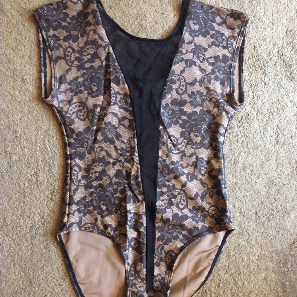American Apparel Deep V Bodysuit